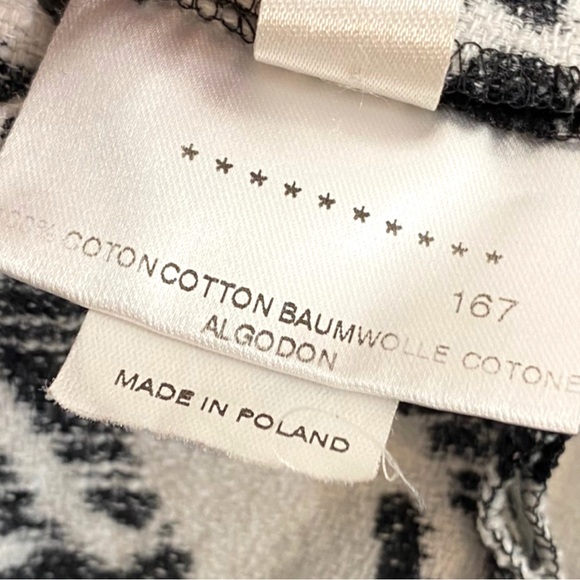 Maison Weill Black and White Houndstooth Embroidered Logo Short Sleeve Top 12 - Picture 7 of 8